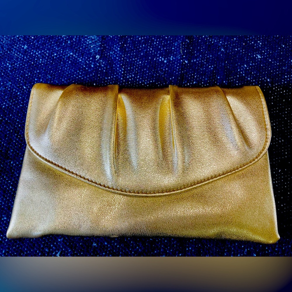 Vintage Faux Leather Clutch